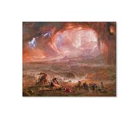 YYUEQIL John Martin Poster The Destruction of Pompeii And Herculaneum Canvas Wall Art Decorative Bedroom Modern Home Print Picture Artworkss Unframe 08x10inch(20cmx25cm)