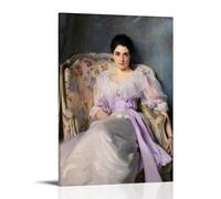 YYUEQIL John Singer Sargent Prints Portrait of Lady Agnew of Lochnaw Wall Art Home Decor Wall Art Hanging Picture Print Bedroom Decorative Paintings Room Frame 08x12inch(20x30cm)