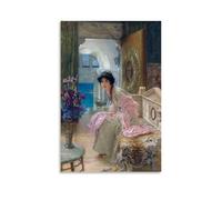 YYUEQIL Lawrence Alma-Tadema Prints Watching And Waiting Wall Art Picture Print Canvas Wall Paint Arts Decor Modern Home Artworks Gift Idea Unframe 08x12inch(20x30cm)