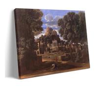 YYUEQIL Nicolas Poussin Prints Landscape with The Ashes of Phocion Wall Art Room Aesthetic Print Art Wall Painting Canvas Modern Bedroom Decor Frame 08x12inch(20x30cm)