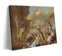 YYUEQIL Nicolas Poussin Prints The Empire of Flora Wall Art Room Aesthetic Print Art Wall Painting Canvas Modern Bedroom Decor Frame 24x36inch(60x90cm)
