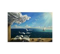 YYUEQIL Salvador Dali Wave Book Painting Poster Canvas Wall Art Prints Photo Picture Paintings Room Decor Home Decorative Unframe 12x18inch(30x45cm)