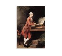 YYUEQIL Thomas Gainsborough Prints Johann Christian Fischer (1780) Wall Art Painting On Canvas Wall Art Scroll Picture Print Living Room Walls Decor Homes Unframe 24x36inch(60x90cm)