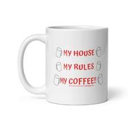 YYUNAW Knives Out Knives Out - My House My Rules My Coffee 11oz Ceramic Coffee Mugs 10564857104363 9K52 (11oz)
