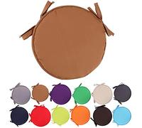 YYUNBAOFU Colorful Indoor/Outdoor Chair Pads Round Seat Cushions Garden Patio Home Cushions - Diameter 30cm/38cm,Patio Furniture Cushion Cover,Round Seat Garden Pads (38cm, Brown)