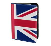 yyunbmr Genuine Leather Passport Case Passport Cover with Card Slots Travel Accessories British Flag Print