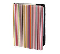 yyunbmr Genuine Leather Passport Case Passport Cover with Card Slots Travel Accessories Colorful Stripes. Print
