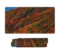 yyunbmr Large Extended Gaming Mouse Pad 75 * 40cm Keyboard Mat Non-Slip Rubber Base Washable Mousepad Blue Ridge Parkway Mountains Print