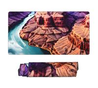 yyunbmr Large Extended Gaming Mouse Pad 75 * 40cm Keyboard Mat Non-Slip Rubber Base Washable Mousepad Beauty Grand Canyon Print