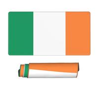yyunbmr Large Extended Gaming Mouse Pad 75 * 40cm Keyboard Mat Non-Slip Rubber Base Washable Mousepad Irish flag Print