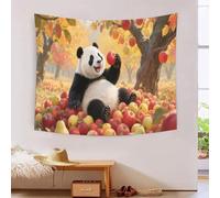 YYVKPMLXC 3D Panda Print Wall Blanket Home Decoration Wall Art Tapestry,Autumn Orchard Tapestries Wall Hanging Polyester for Kids Boys Girls Bedroom Living Room 150cmx200cm