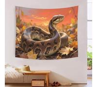 YYVKPMLXC 3D Snake Aesthetic Tapestry,Autumn Wilderness Wall Hanging,Wall Blanket Polyester Dorm Decor for Living Room Bedroom 180cmx230cm