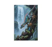 YYVKPMLXC Axolotl Picture Print Canvas Lizard Giclee Artwork Modern Abstract Decor by Paintings Ready To Hang for Home Decoration 20x30inch(50x75cm)