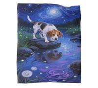 YYVKPMLXC Cavalier King Charles Spaniel Bed Blanket 3D Pattern Flannel Plush Blankets Serene Water Scene Lightweight Cosy for Sofa, Couch, Bed 60x80inch(150x200cm)