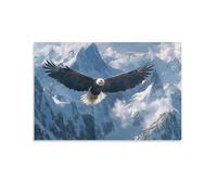 YYVKPMLXC Eagle Print, Canvas Wall Art, Pictures for Living Room And Bedroom, Prints for Special Occasions 20x30inch(50x75cm)