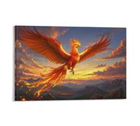 YYVKPMLXC Phoenix Canvas Pictures Sunset Landscape Giclee Artwork Modern Painting Ready To Hang for Bedroom Office Home Decoration 16x24inch(40x60cm)