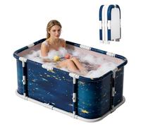 YYW Foldable Ice Bath Tub, Large Portable Soaking Tub for Home Gyms