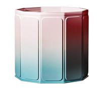 YYW Portable Foldable Ice Bath Tub, Large Portable Bath Tub for Home Outdoors Gyms, Collapsible Soaking Bath Tub for Shower, Fast Muscle Recovery (27.6in, Pink Blue, Insulation Set)