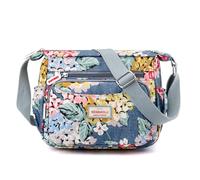 YYW Women Cross-body Bag Multi Pockets Shoulder Handbags Medium Nylon Waterproof Handbag Casual Messenger Bag With Adjustable Strap for Travel