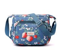 YYW Women Cross-body Bag Multi Pockets Shoulder Handbags Medium Nylon Waterproof Handbag Casual Messenger Bag With Adjustable Strap for Travel