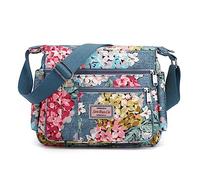 YYW Women's Cross-Body Bag with Multi Pockets, Shoulder Satchel - Waterproof, Large Capacity, Casual, Trendy Bag for Daily Use (Bouquet)