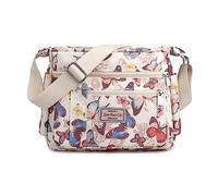 YYW Women's Cross-Body Bags with Multi Pockets, Shoulder Satchel for Daily Use - Waterproof, Large Capacity, Trendy Bag for Ladies - Butterfly