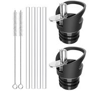 YYwenting Straw Lid for Hydro Flask Standard Mouth Sports Caps Straw Lid for Hydro Flask Cover Set Vacuum Bottle Flip Top Cap for Small Mouth Water Bottle Leak Proof