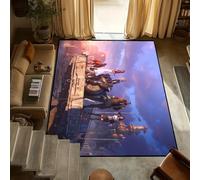 yyxsgdmw Door F-Final R-Rebirth Mat Anti-Slip Kitchen Bedroom Tufted Vii Game Rug Carpet Living Room F-Fantasy Entrance Decoration Floor Q4368 160×230Cm