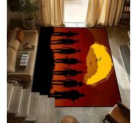 yyxsgdmw Door Game R-Redemption Mat Anti-Slip Kitchen Bedroom 2 Handmade Tufted Rug Dead Carpet R-Red Living Room Entrance Decoration Q2645 80×120Cm