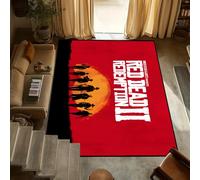 yyxsgdmw Door Game R-Redemption Mat Anti-Slip Kitchen Bedroom 2 Handmade Tufted Rug Dead Carpet R-Red Living Room Entrance Decoration Q4492 60×90Cm