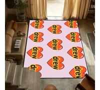 yyxsgdmw Door Mat Anti-Slip Kitchen J-Justin Bedroom Luxury Tufted Rug Carpet D-Drew Living House Room Entrance B-Bieber Decoration Home Q4300 60×90Cm