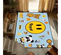 yyxsgdmw Door Mat Anti-Slip Kitchen J-Justin Bedroom Luxury Tufted Rug Carpet D-Drew Living House Room Entrance B-Bieber Decoration Home Q2466 90×150Cm