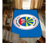 yyxsgdmw Fashion 974 R-Reunion Island Logo Small Carpet Anti-Slip Kitchen Bedroom Handmade Tufted Rug Living Room Entrance Decoration Q3966 90×150Cm