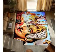 yyxsgdmw Fashion Small Artwork S-Salvador Carpet Anti-Slip Kitchen Bedroom Handmade Tufted Rug Living Room Entrance Dali Decoration Q4805 80×120Cm