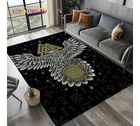 yyxsgdmw Odin Viking Symbol Valknut Nordic Valhalla Carpet Rug For Living Room Bedroom Home Sofa Decoration,Area Rug Non-Slip Floor Mat Q1390 140×200Cm