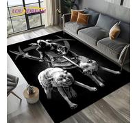 yyxsgdmw Odin Viking Symbol Valknut Nordic Valhalla Carpet Rug For Living Room Bedroom Home Sofa Decoration,Area Rug Non-Slip Floor Mat Q1218 90×150Cm
