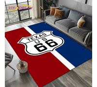yyxsgdmw Retro America Historic Route 66,Mother Road,Mãe Estradacarpet Rug For Living Room Bedroom Home Sofa,Area Rug Non-Slip Floor Mat Q4755 50×70Cm