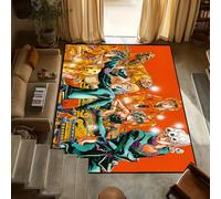 yyxsgdmw Small Carpet Bizzare Anti-Slip Kitchen Bedroom Handmade Tufted J-Jojo'S Rug Carpet Living Room Entrance A-Adventure Decoration Q7311 50×70Cm