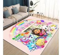 yyxsgdmw Style Gabbys Dollhouse Cartoon Girl Gift Carpet Rug For Living Room Bedroom Home Sofa Decoration,Kid Non-Slip Floor Mat 2025 New Q4835 160×200Cm