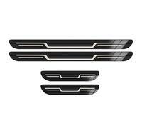 YYYQP 4Pcs Car Stainless Steel Kick Plates Non-Slip Scuff Door Sill Protector, for BMW Z4 (G29) 2018-2022 Decorative Accessories,A-Black
