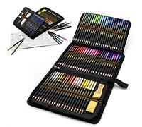 YYZB Set of 96 Colour Pencils Pro Drawing Kit, Sketch Kit with Zip, Includes Graphite Charcoal Pencils and Drawing Accessory, Ideal for Adults and Children