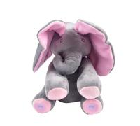 YYZGGLING Electric Plush Elephant Toys Peek-a-boo Elephant With Music Covered Eyes Little Elephant Singing Plush Toys Animal Plush (1)