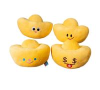YYZGGLING Yuanbao Plush Ornaments Adorable Stuffed Plushies Charming Yuanbao Stuffed Decoration Plushies for Home Decor (Set of Four)