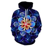 YYZOVBNN Abstract art geometric floral 3D print plus size men's sportswear street style hoodie long-sleeved sweatshirt