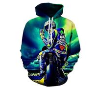 YYZOVBNN Cool Off-Road Motorcycle 3D Printed Loose-fitting Men's Hoodie Sweatshirt Casual Long-sleeved Pullover