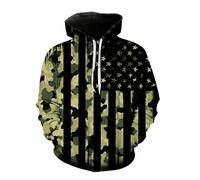YYZOVBNN Creative camouflage national flag 3D print pullover sweatshirt for men and women, casual loose sweatshirt, cool hoodie