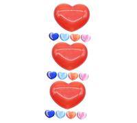 YYZTXF 15pcs Colorful Heart Shape Stones Natural Mellow Stones for Home Decor Yoga Room and Car Accessories Unique for Housewarming and Special Occasions