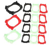 YYZTXF 30pcs Halloween Fake Teeth Props in Black, Red and Green for Cosplay and Decorations