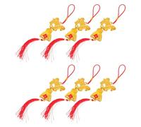 YYZTXF 6pcs Chinese Year Horse Tassel Spring Festival Ornaments for Home Office Car Tree Decor Vibrant Decorative Pendants for Celebration