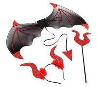 YYZTXF Devil Horns Headband & Wing Props for Halloween Costume Parties - Unique and Charming